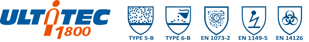 ULTITEC 1800 Type 5-B, Type 6B, EN 1073-2, EN 1149-5, EN 14126