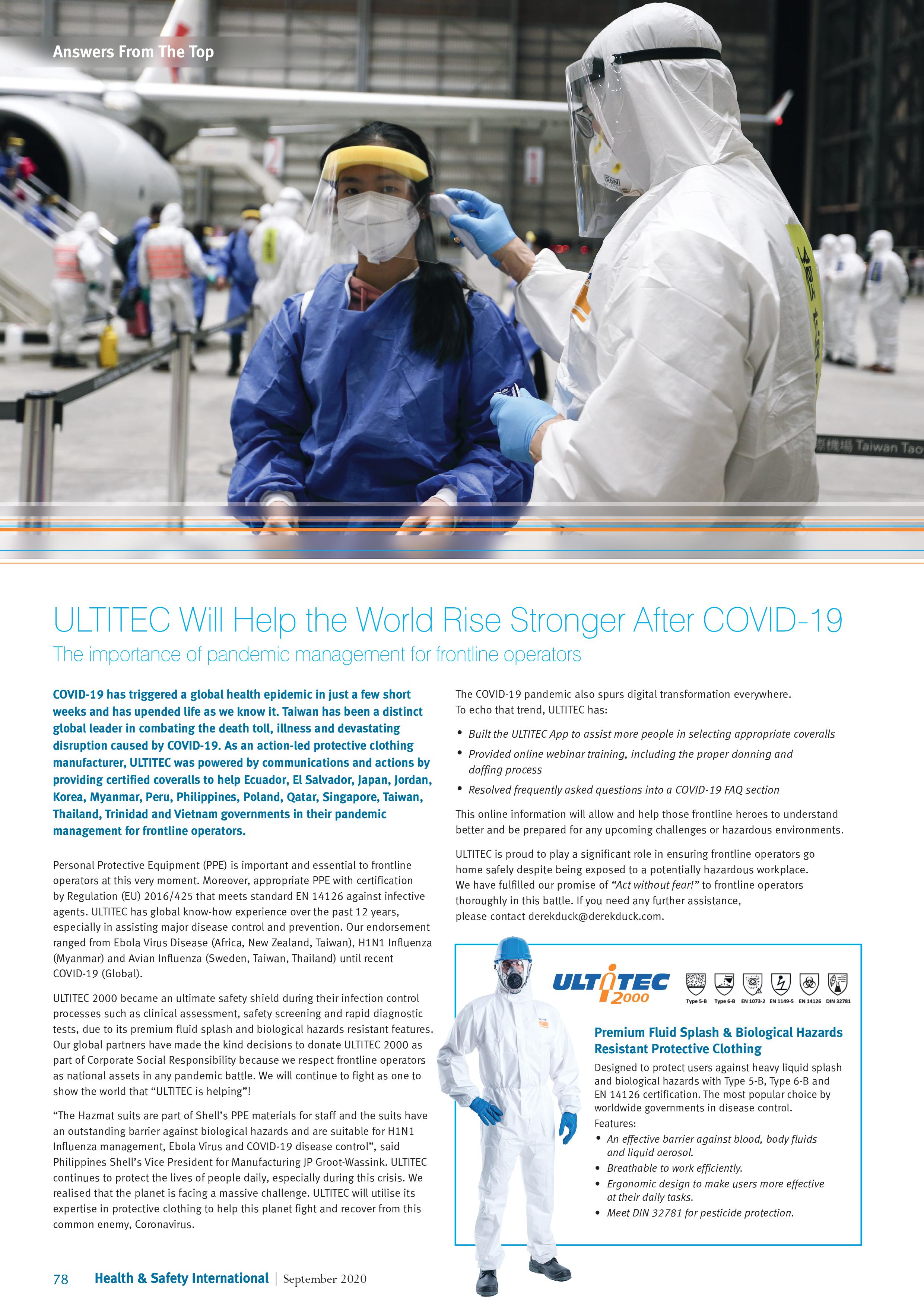 Are You Getting Appropriate Chemical Protection PPE? - ULTITEC