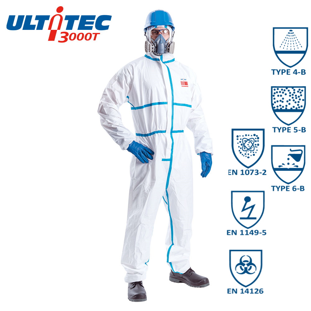 Type 4 Coverall, protective clothing with tape